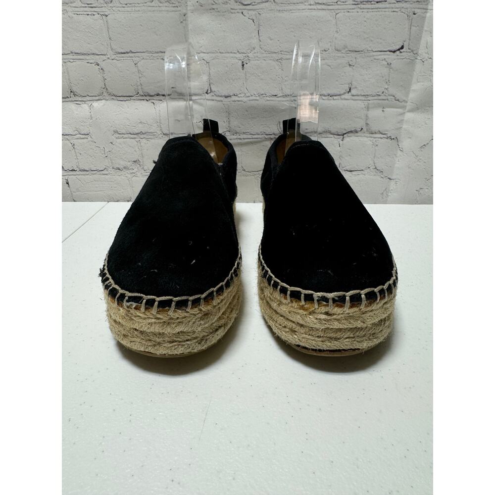 Sam Edelman Carrion Black Suede Espadrille Platform Slip On Shoes Womens 6.5 - Picture 3 of 10